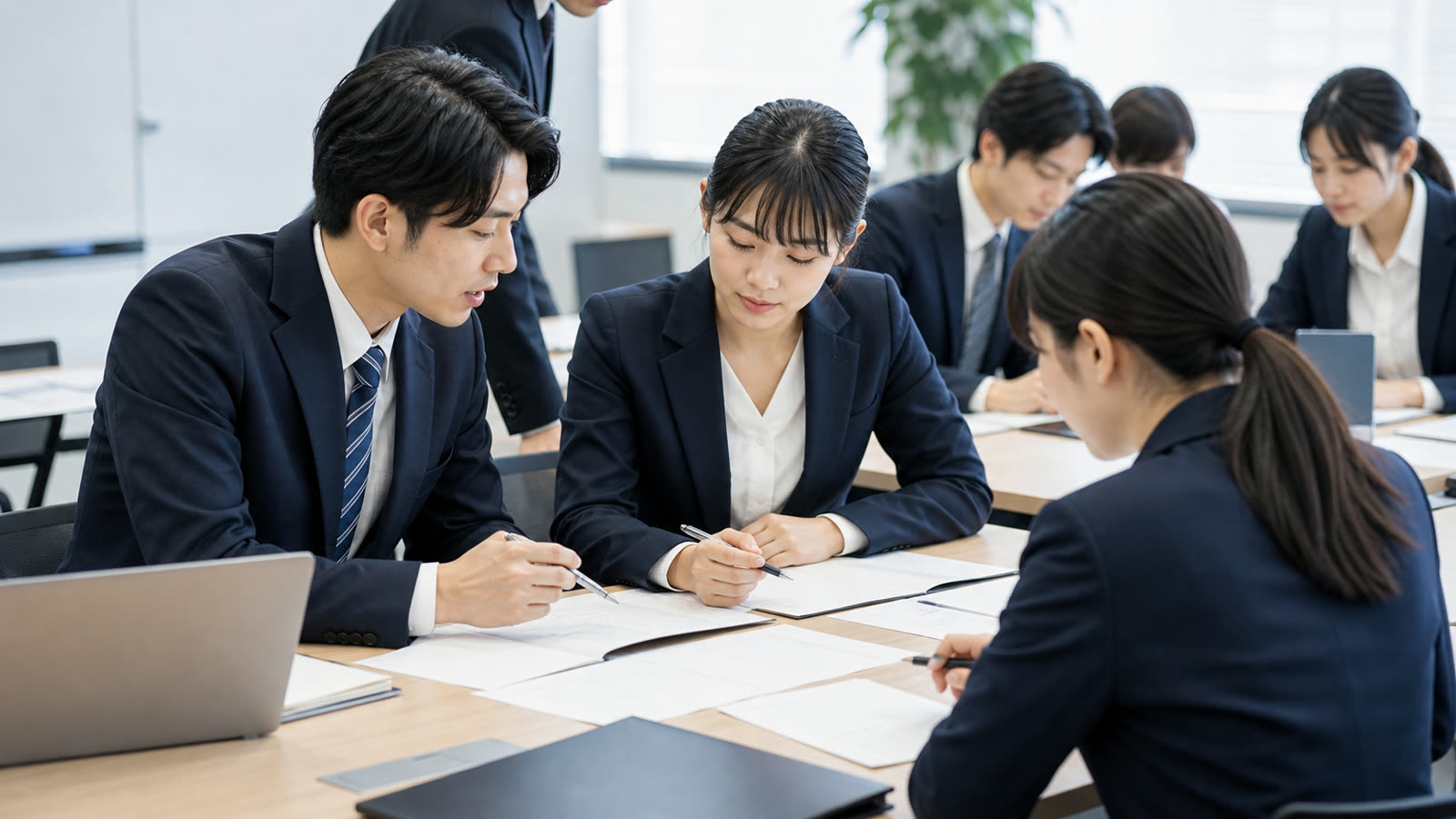 イメージ写真:グループワークでキャリアを考える学生